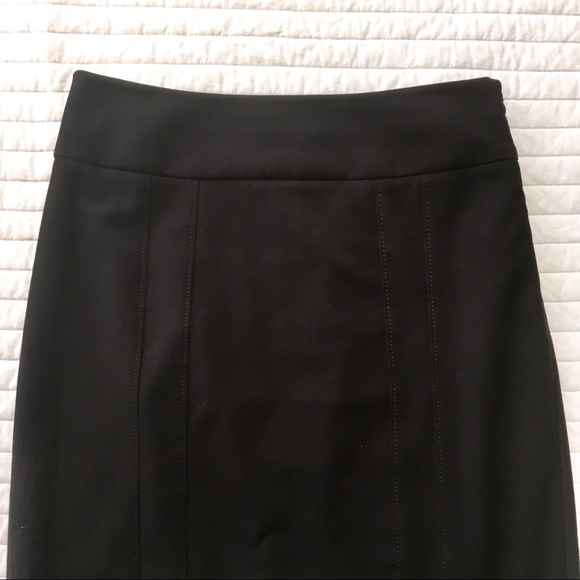 White House Black Market Black Pencil Skirt Sz 2 - Picture 3 of 8